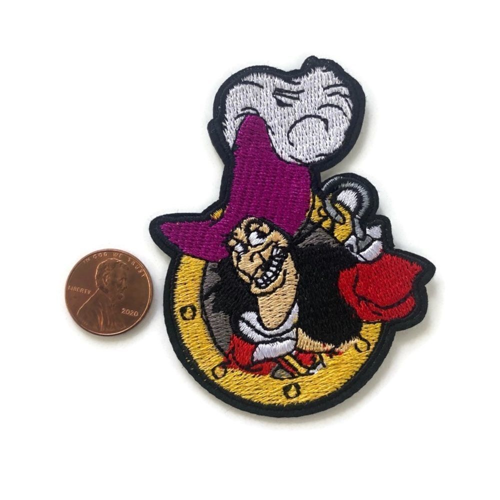 Captain Hook Embroidered Patch - Picture 2 of 4